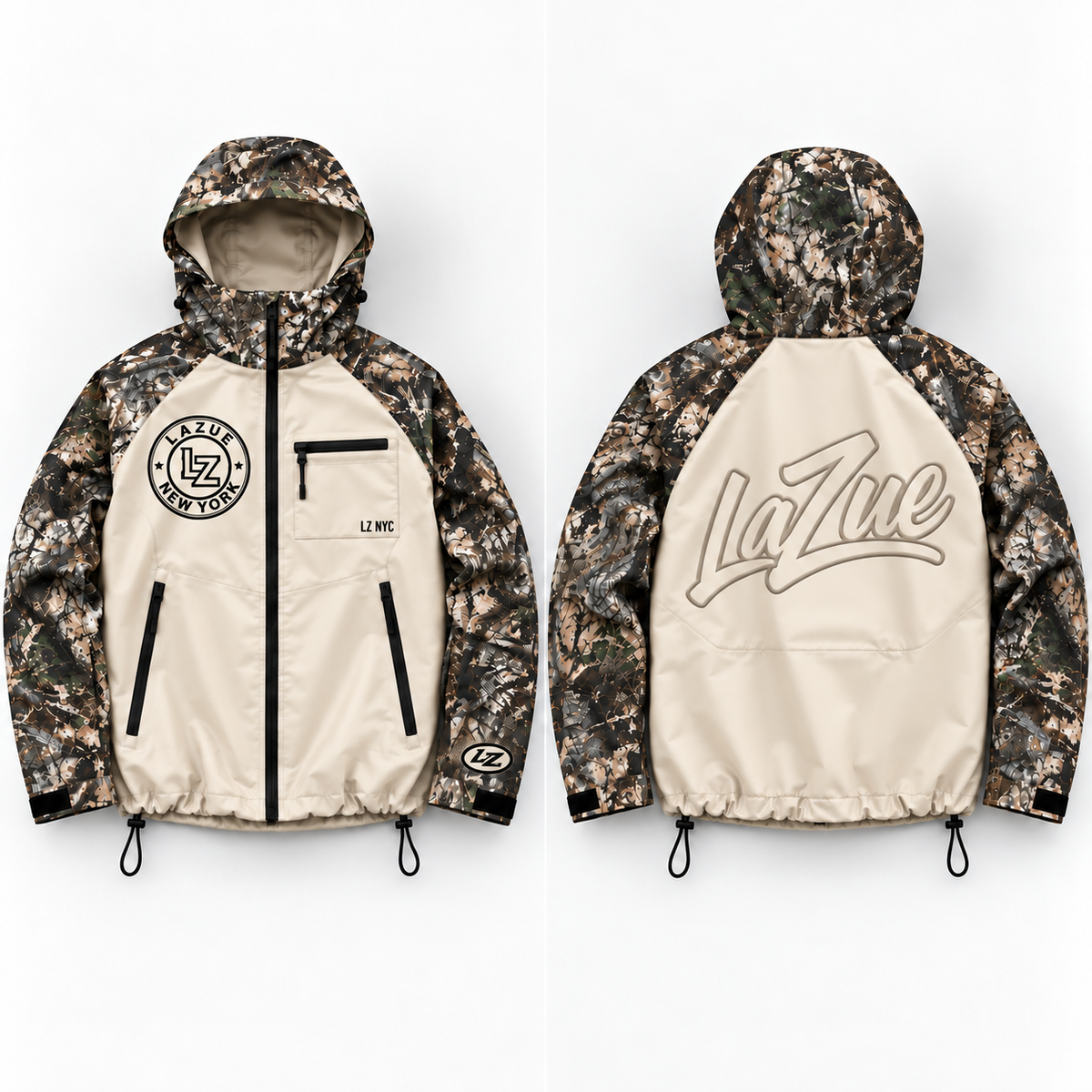 LaZue NYC Camo Terrain Tech Jacket